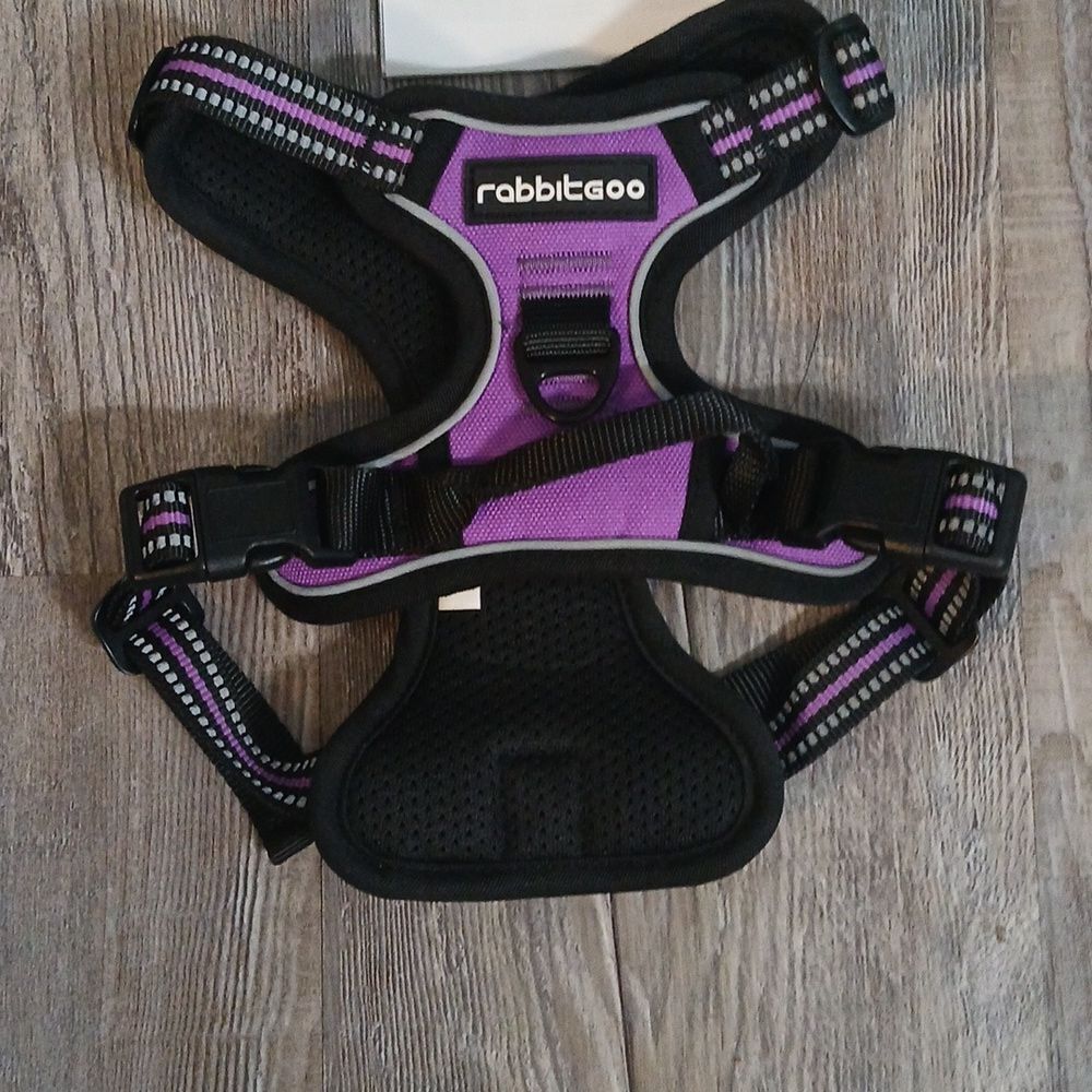 Rabbitgoo No Pull Dog Harness  Purple  Sz S  NEW